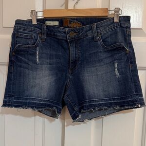 Kut from the Kloth Dark Blue Jean Shorts